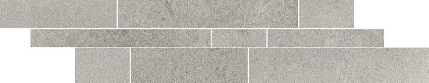 Dekoracja podłogowa 14,3x71 cm Paradyż Naturstone Antracite Listwa Mix Paski