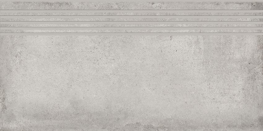 Płytka stopnicowa 29,8x59,8 cm Cersanit Diverso light grey