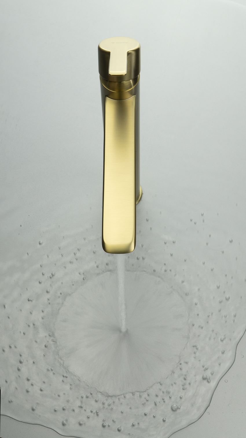 Bateria umywalkowa wysoka złoto szczotkowane Deante Arnika Gold