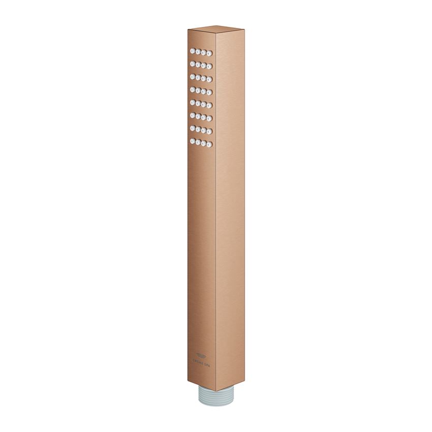 Jednostrumieniowy prysznic ręczny brushed warm sunset Grohe Rainshower Aqua Cube Stick