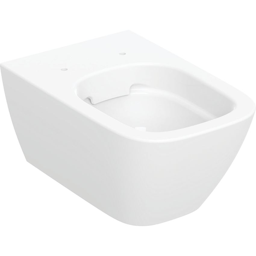 Miska WC wisząca Rimfree bez deski ukryte mocowania biała Geberit Smyle Square