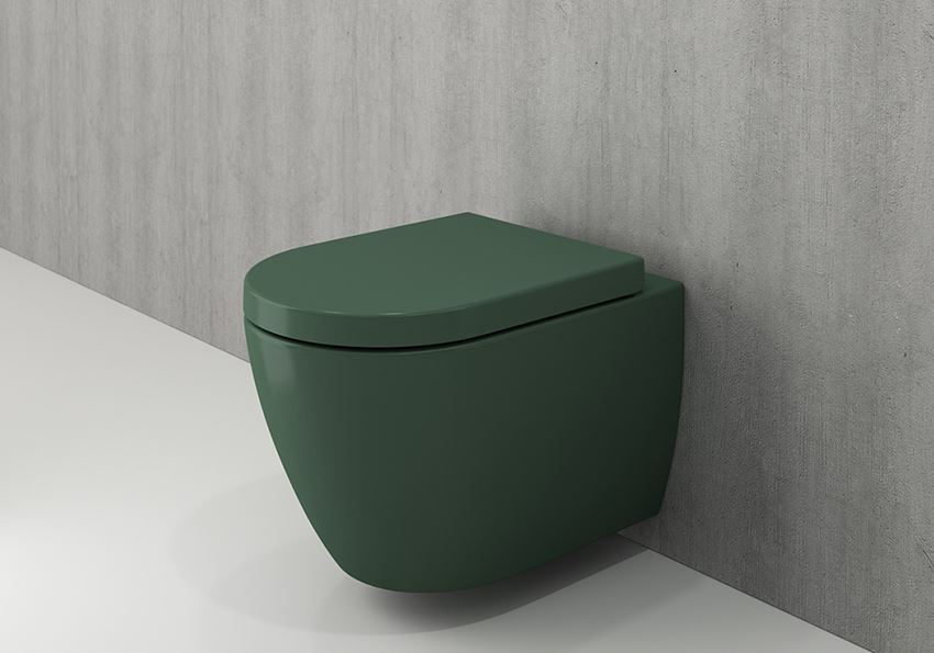 Miska WC wisząca bez deski Matte Green Bocchi Milano