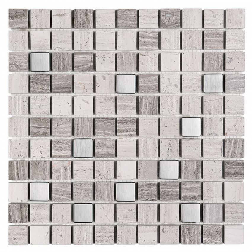 Mozaika 30,5x30,5 cm Dunin Woodstone Grey mix 25
