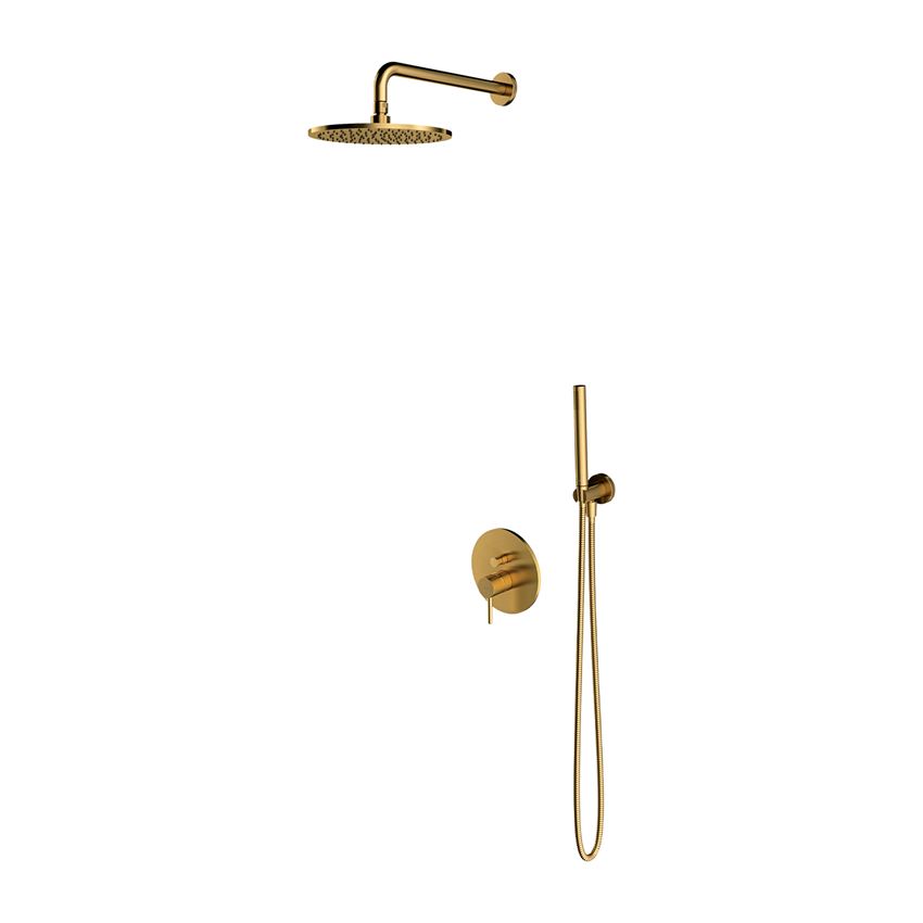 System prysznicowy podtynkowy złoty szczotkowany Omnires Y