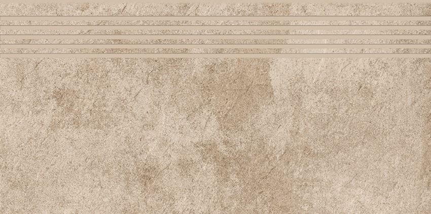 Płytka stopnicowa 29,8x59,8 cm Cersanit Morenci beige steptread matt