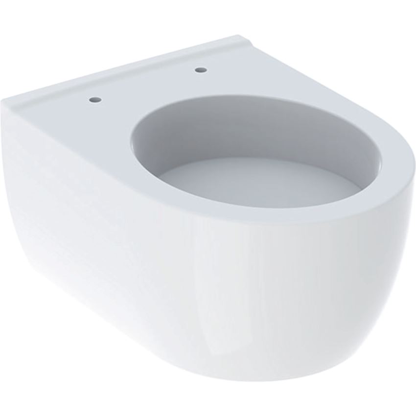 Miska WC wisząca krótka ukryte mocowania bez deski biała/KeraTect Geberit iCon