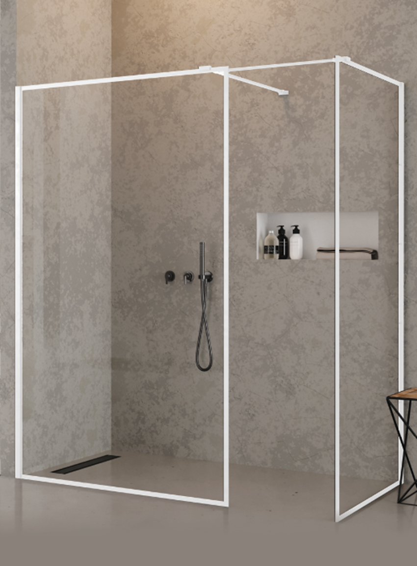 Kabina walk-in New Trendy New Modus White EXK-2326