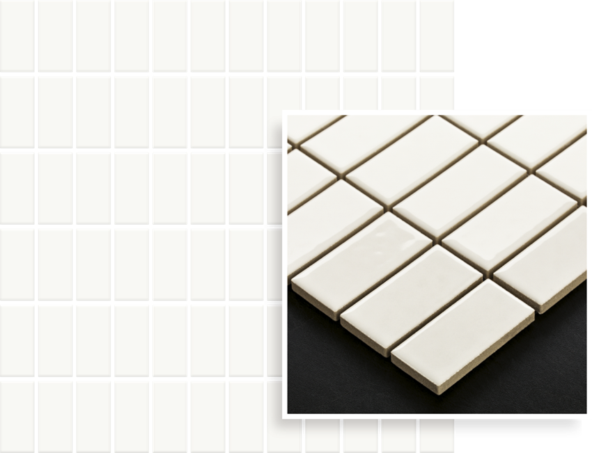 Mozaika, 29,8x29,8 cm Paradyż Altea Bianco Mozaika Prasowana K.2,3X4,8