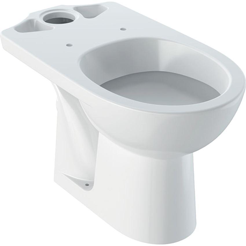 Miska WC stojąca do spłuczki nasadzanej odpływ poziomy bez deski biała Geberit Selnova
