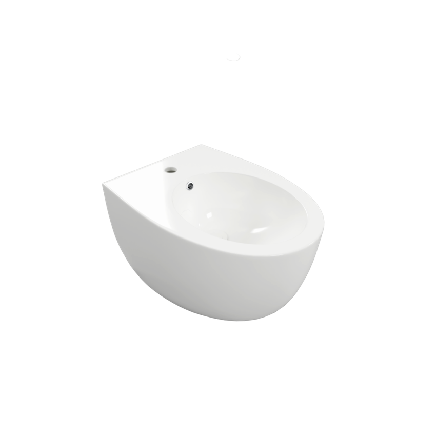 Bidet wiszący 53x36 cm biały połysk Excellent Bull