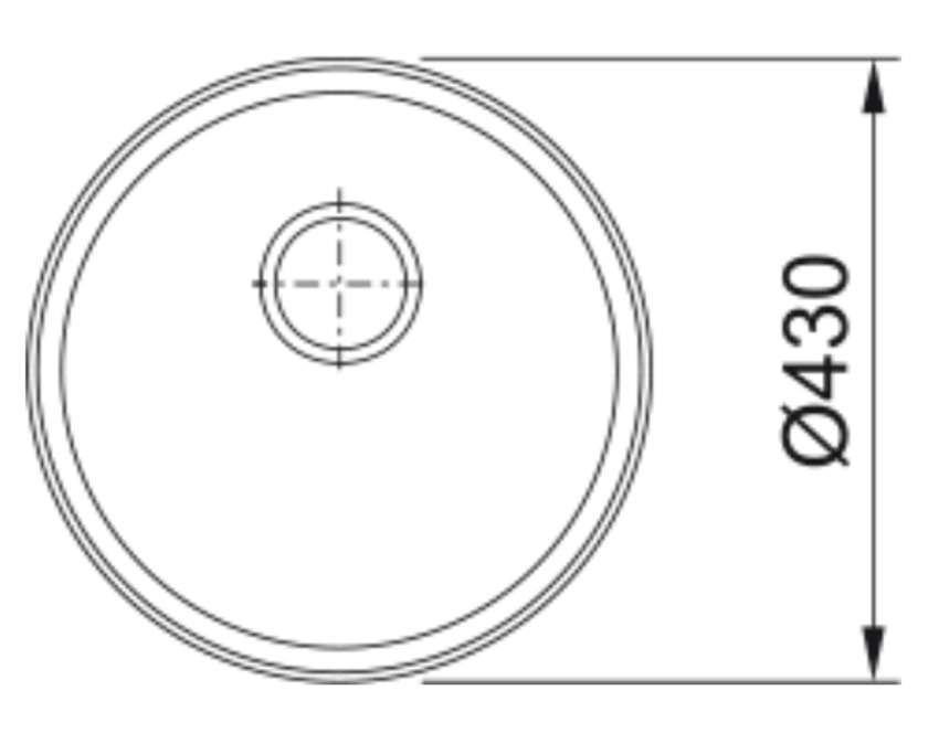 Zlewozmywak stalowy Franke Rambla RAN 610-38 N 101.0067.207 rys techniczny