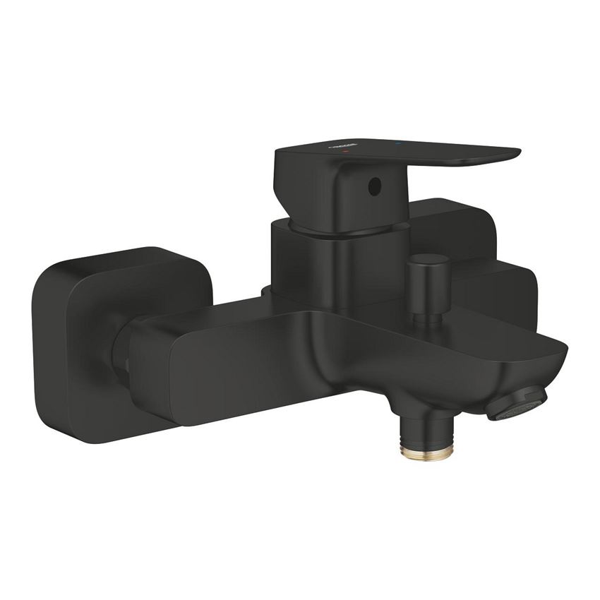 Jednouchwytowa bateria wannowa matte black Grohe Cubeo