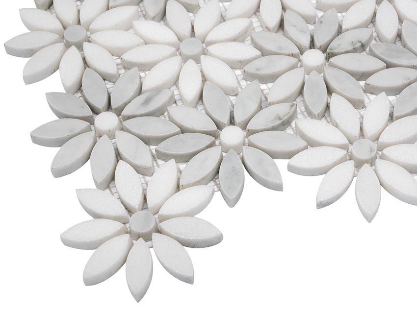 Mozaika kamienna 28,5x31,5 cm Dunin Manorial Carrara White Bloom
