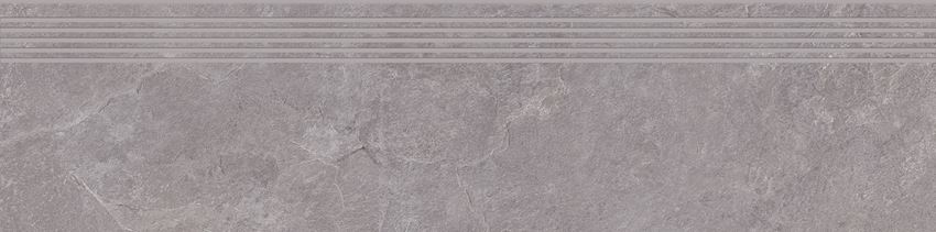 Płytka stopnicowa 29,8x119,8 cm Cersanit Colosal light grey
