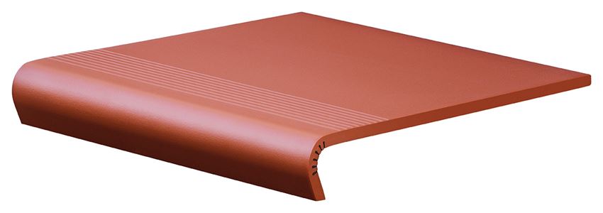 Płytka stopnicowa 30x32 cm Cerrad V-shape Rot