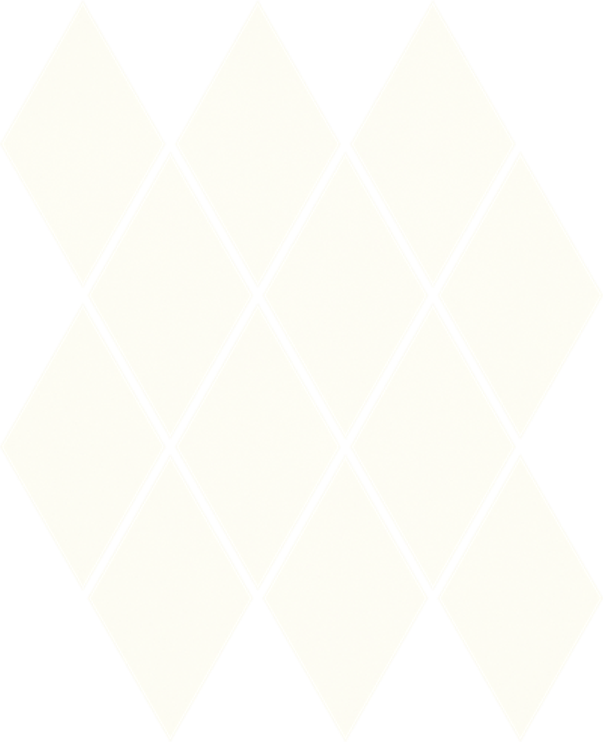 Paradyż Romb Pillow Uniwersalna Mozaika Prasowana Bianco