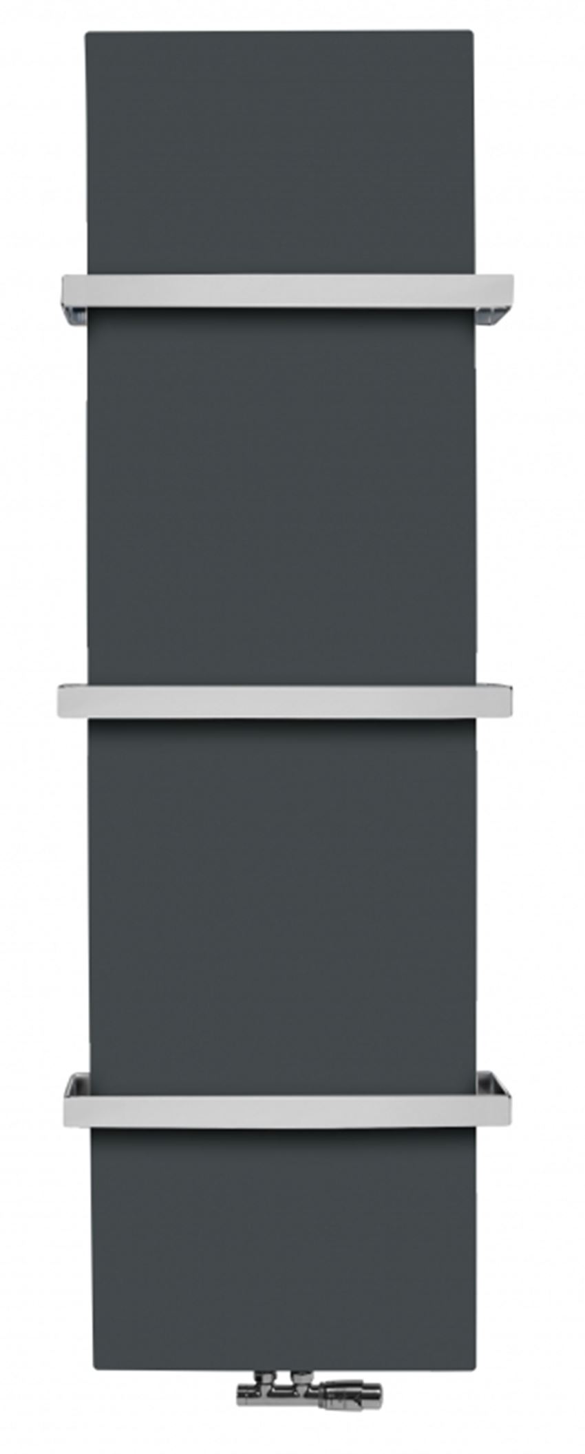 Grzejnik łazienkowy 47x179 cm czarny mat IÖ Nuka