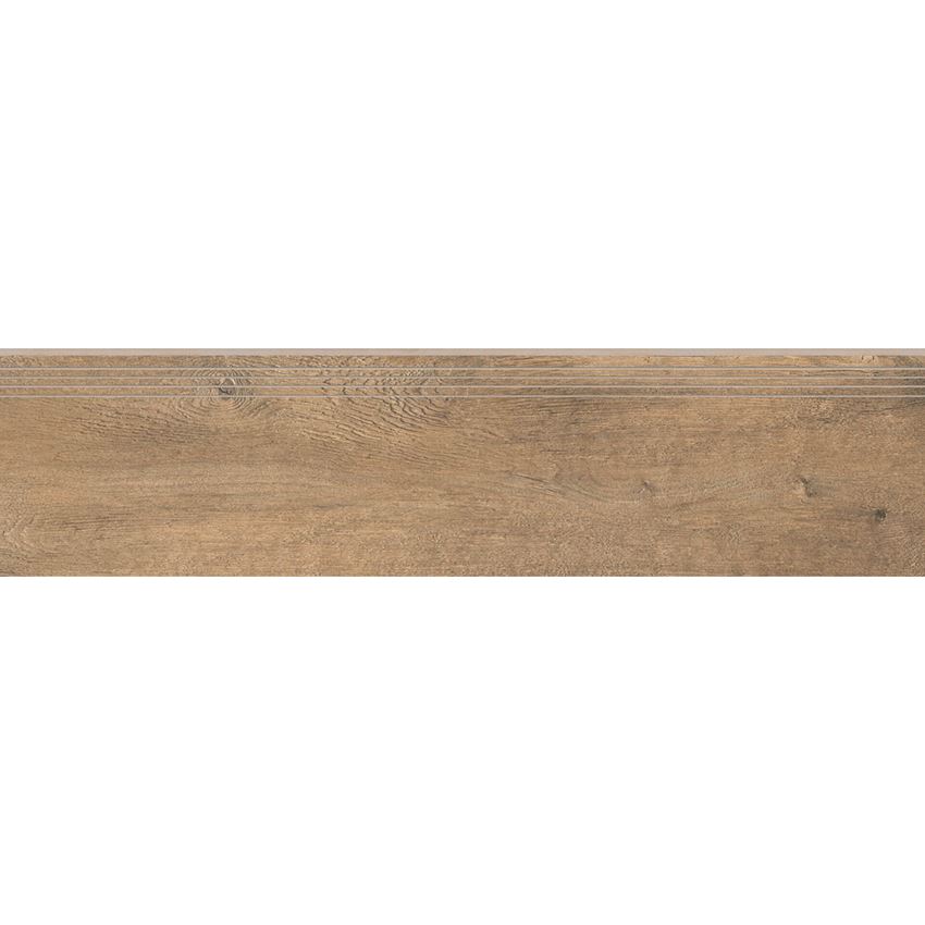 Płytka stopnicowa 29,7x119,7 cm Cerrad Sentimental Wood Brown.jpg