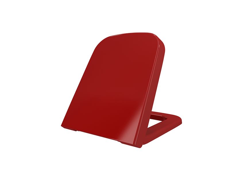 Deska WC duroplast wolnoopadająca Glossy Red Bocchi Firenze
