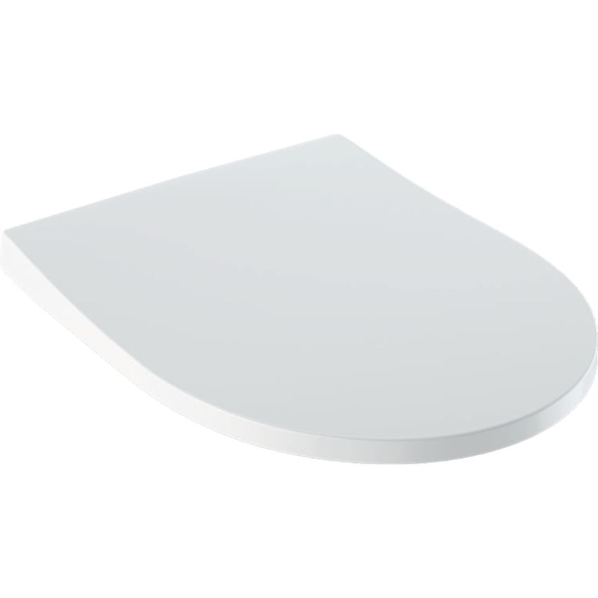Deska WC wolnoopadająca slim mocowanie od góry biała błyszcząca Geberit iCon