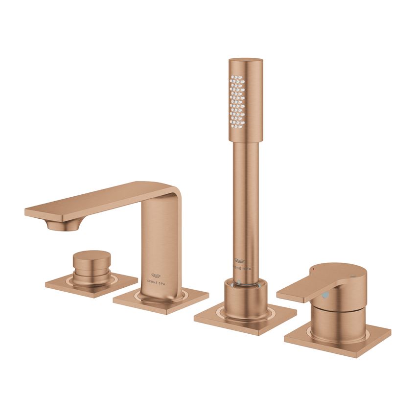 4-otworowa bateria wannowa brushed warm sunset Grohe Allure