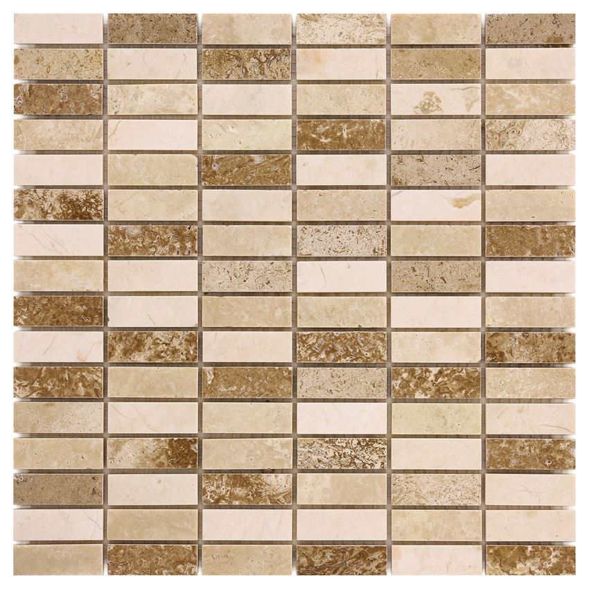 Mozaika kamienna 30,5x30,5 cm Dunin Travertine Block Mix 48