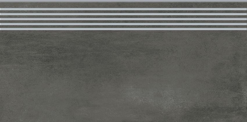Płytka stopnicowa 29,8x59,8 cm Opoczno Grava Graphite Steptread