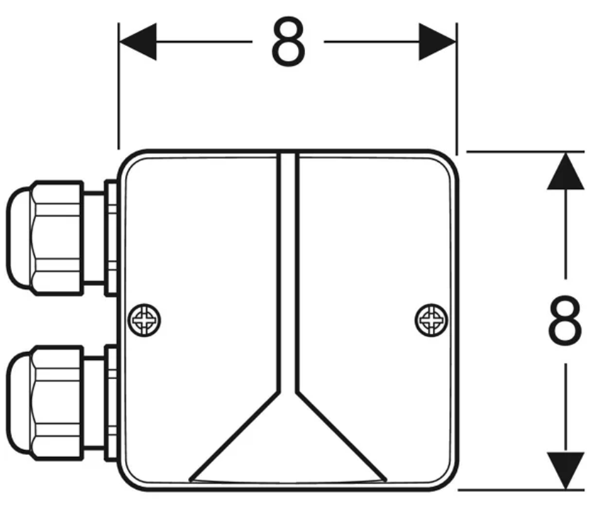 Skrzynka przyłączeniowa Geberit 244.120.00.1 rys techniczny