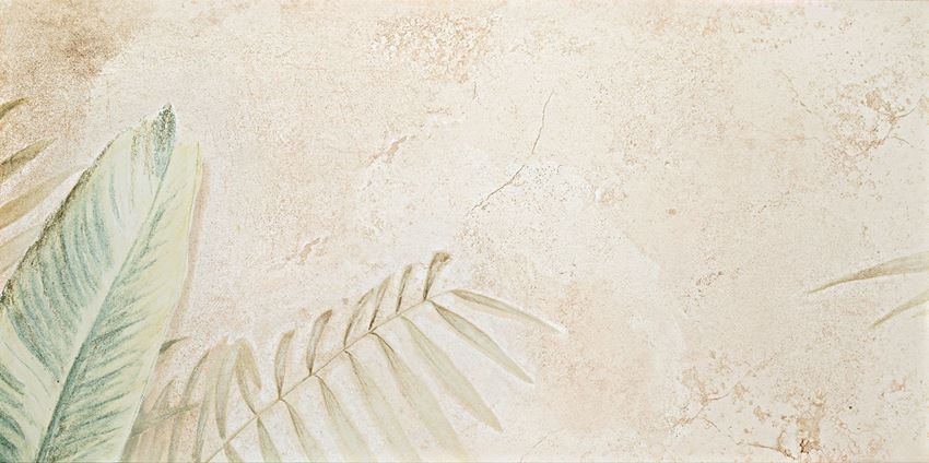 Obraz gresowy 59,8x119,8 cm Domino Alabaster Shine Element 4 leaves B