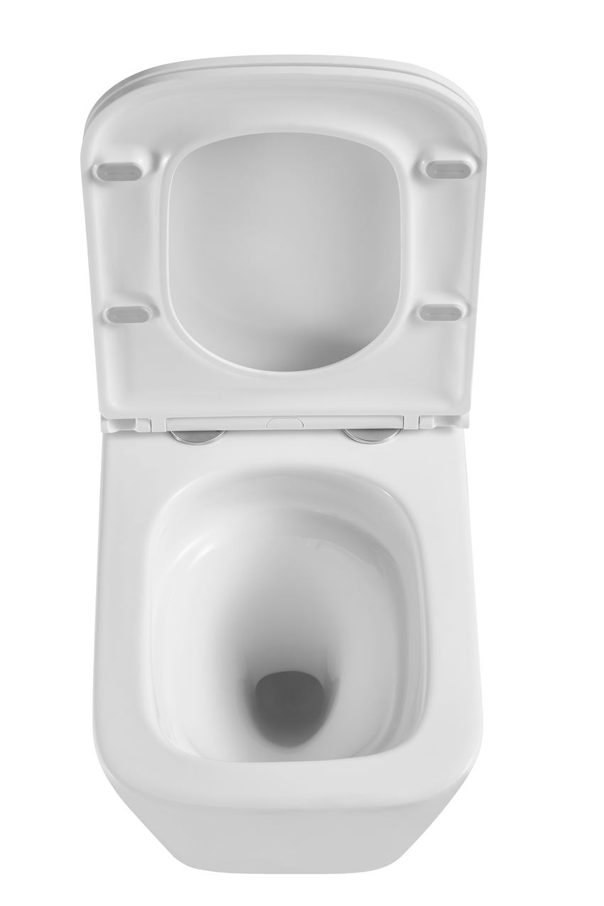 Miska WC podwieszana Spin Flux z deską wolnoopadającą Slim 34x49 cm biała IÖ Gol