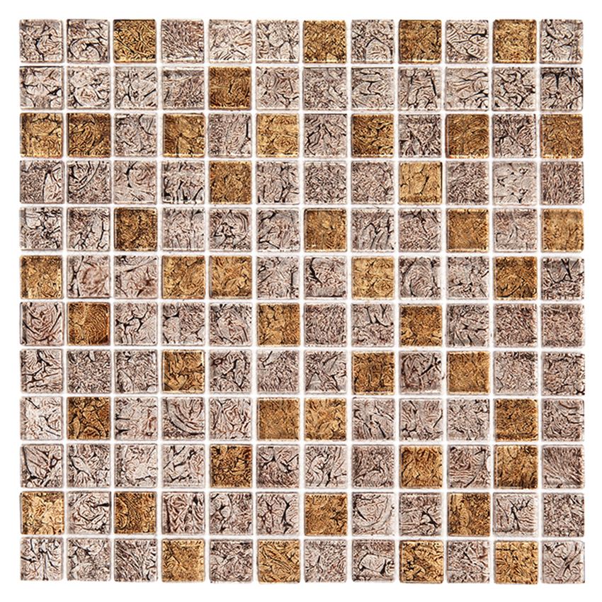 Mozaika szklana 29,8x29,8 cm Dunin Spark Almond mix 23