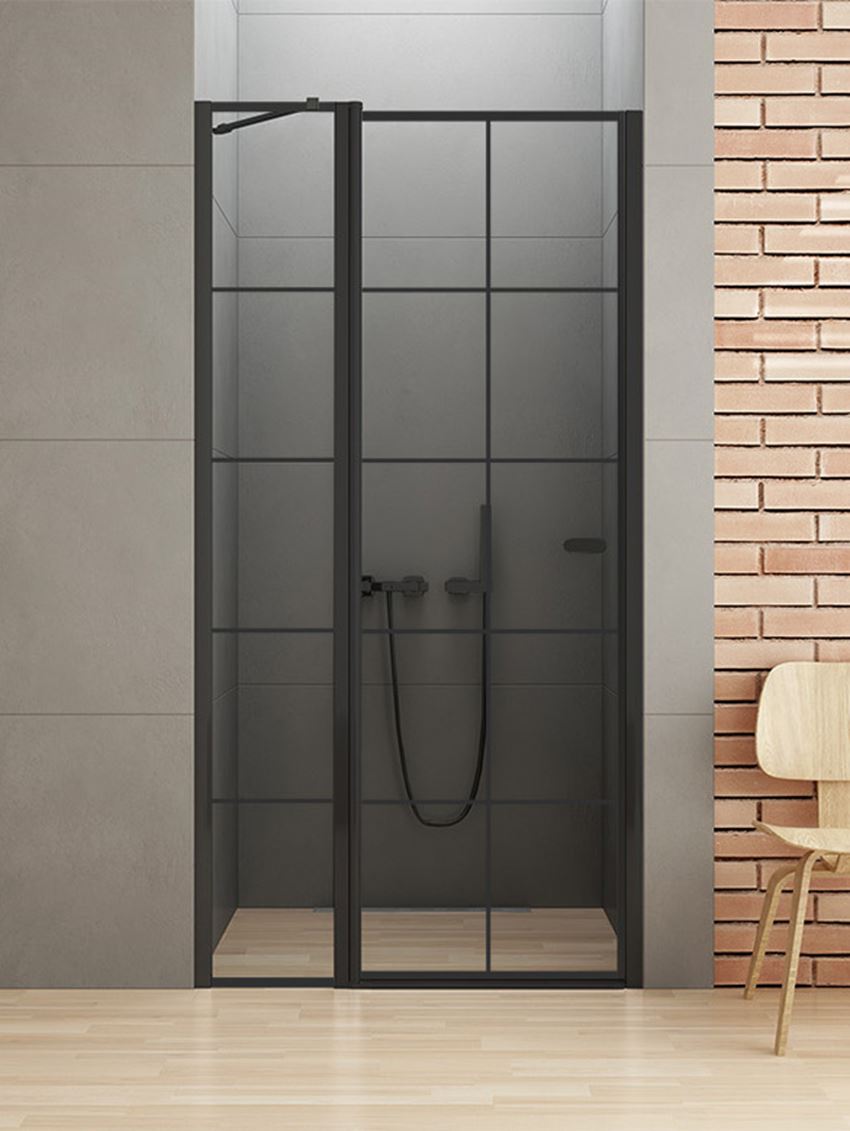 Drzwi prysznicowe New Trendy New Soleo Black