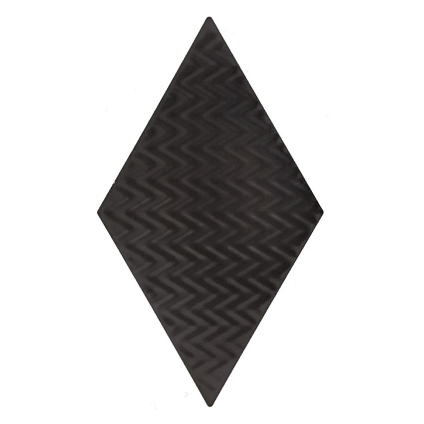 Płytka ścienna gresowa matowa 11,5x20 cm Dunin Rombic Black 04 matt