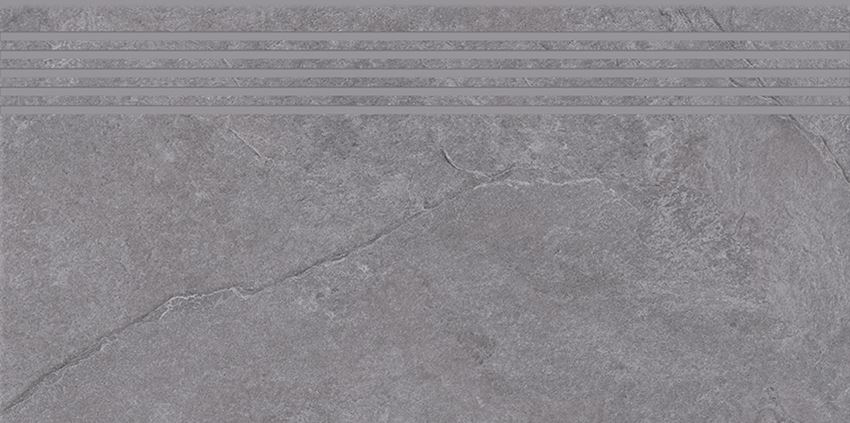 Płytka stopnicowa 29,8x59,8 cm Cersanit Colosal grey