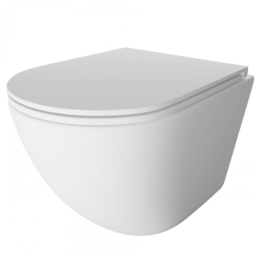 Miska WC podwieszana IÖ Mufi Plus Spin Flux Plus White Mat