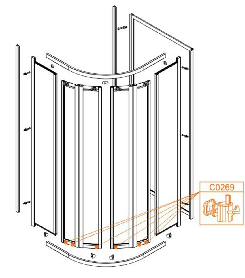 Suwak dolny Sanplast 660-C0269-10-000-00 rys techniczny