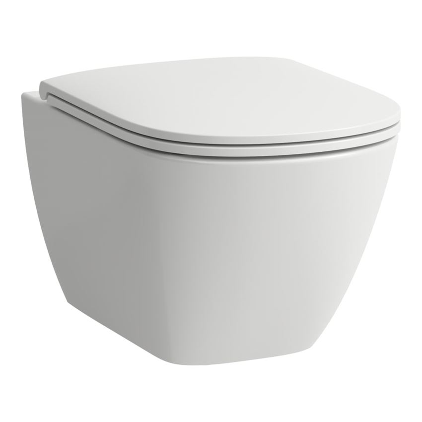 Zestaw Advanced miska WC podwieszana Rimless + deska WC SLIM wolnoopadająca Laufen Lua