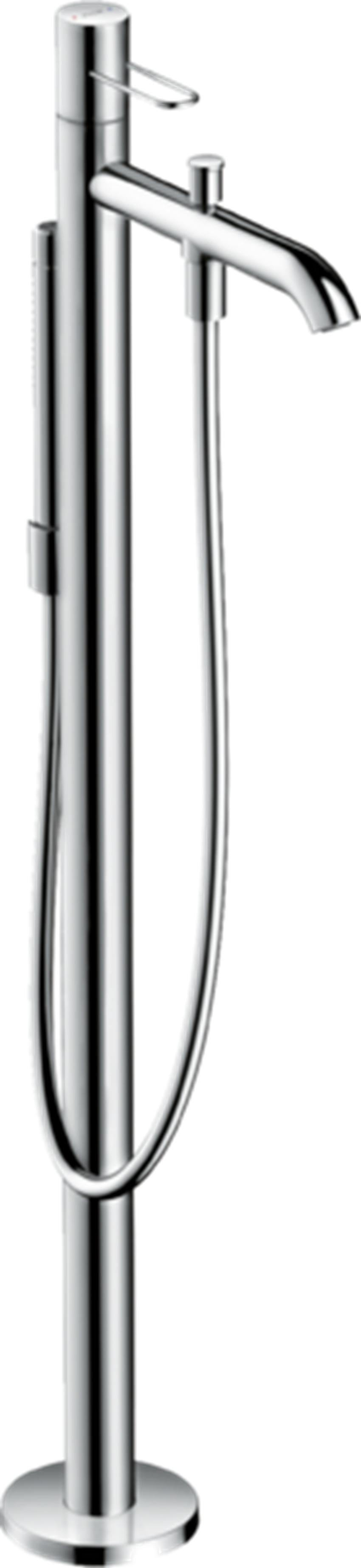 Jednouchwytowa bateria wannowa do montażu w podłodze uchwyt loop chrom Hansgrohe Axor Uno