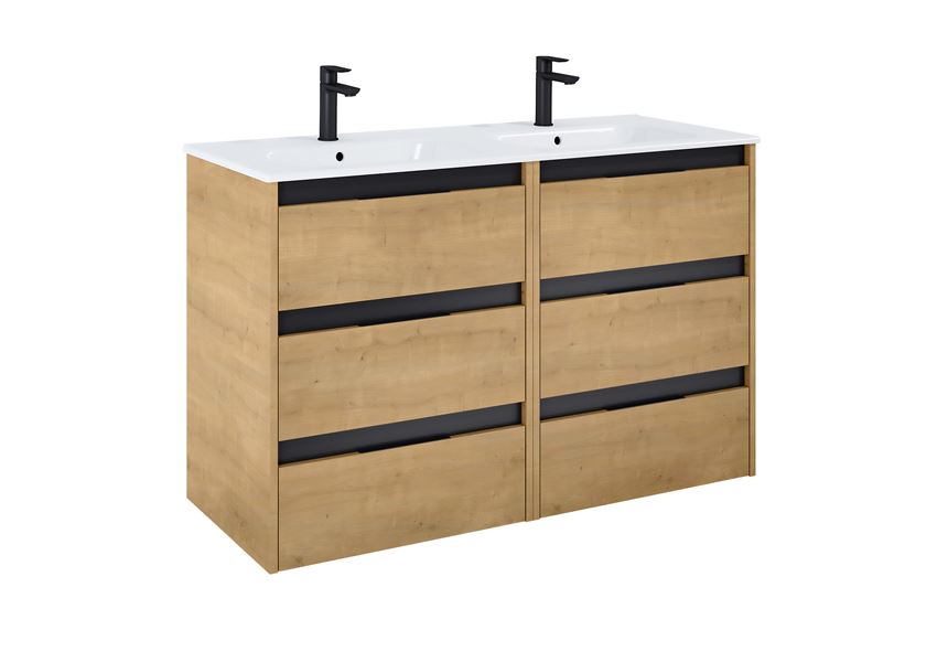 Szafka podumywalkowa 60 cm z 3 szufladami Roca Alpine rysunek