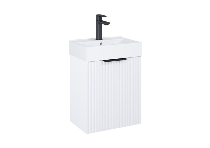 Zestaw łazienkowy Unik 45 cm 1 drzwiami biały mat Roca Reef