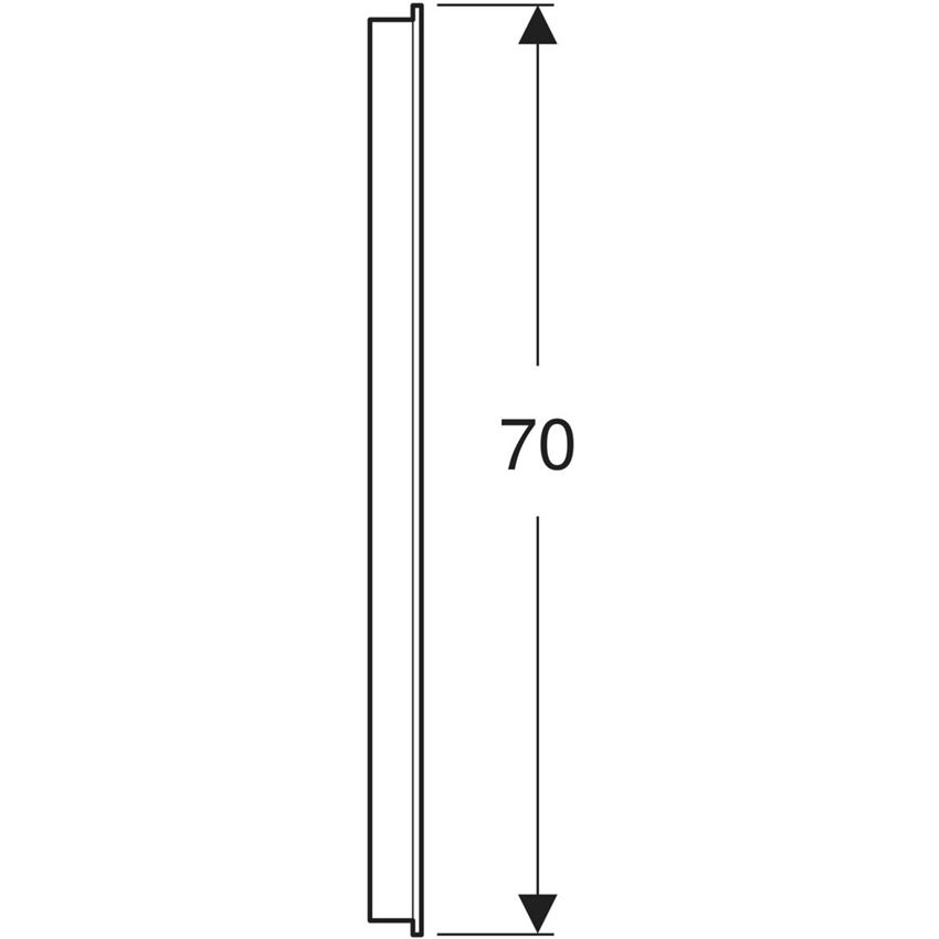 Lustro 40x70 cm Geberit Option Basic Square rysunek