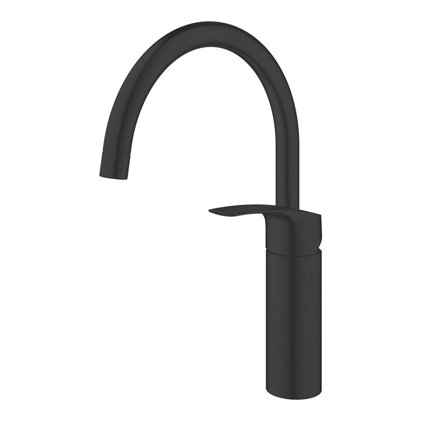 Jednouchwytowa bateria kuchenna matte black Grohe Eurosmart