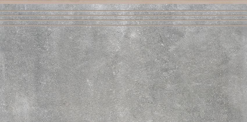 Płytka stopnicowa 39,7x79,7 cm Cerrad Montego grafit 