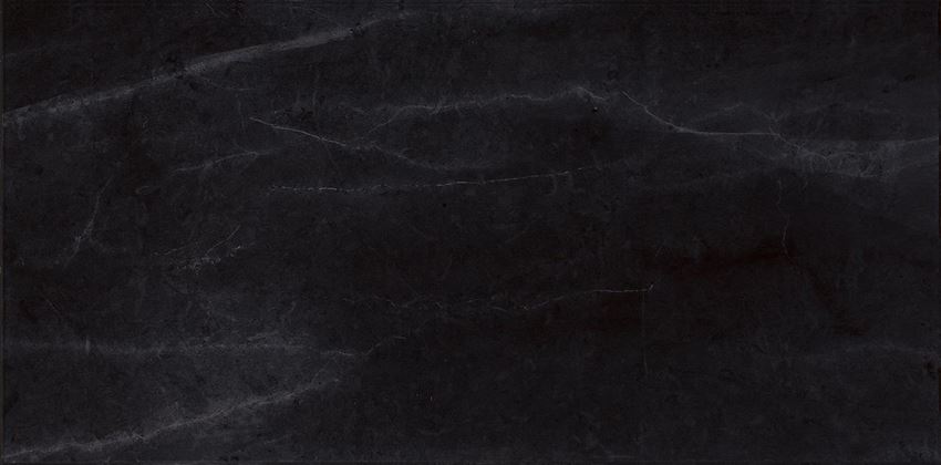 Płytka ścienna 29,7x60 cm Cersanit Textile flower black