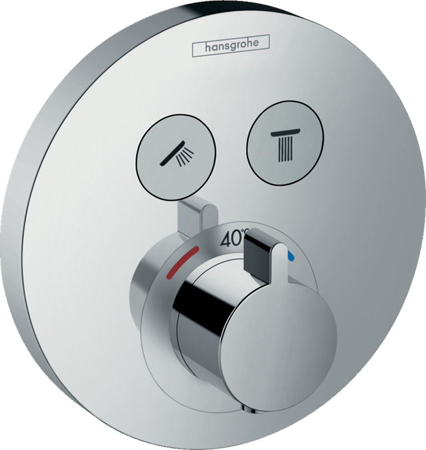 Bateria termostatyczna do 2 odbiorników element zewnętrzny Hansgrohe ShowerSelect