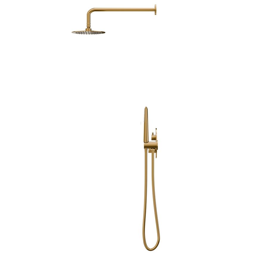 Zestaw prysznicowy podtynkowy z baterią brushed gold IÖ Luvia