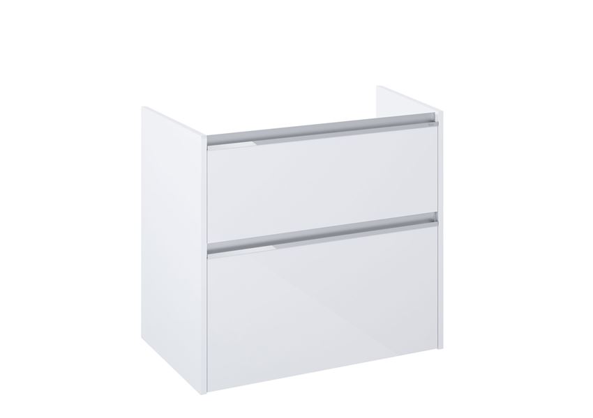 Szafka podumywalkowa Compacto 80 cm z 2 szufladami Roca Gap Pro biały połysk