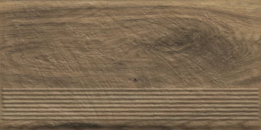 Płytka stopnicowa 30x60 cm Paradyż Carrizo Wood Stopnica Prosta Struktura Mat
