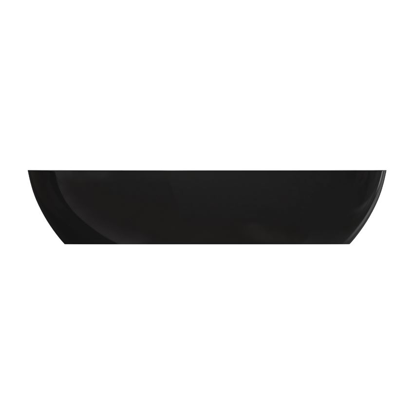 Umywalka nablatowa 60 cm biały/czarny połysk Omnires Siena