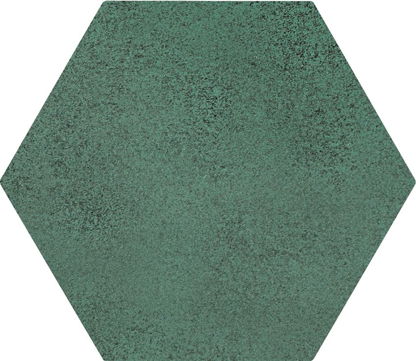 Płytka ścienna 11x12,5 cm Domino Burano green hex